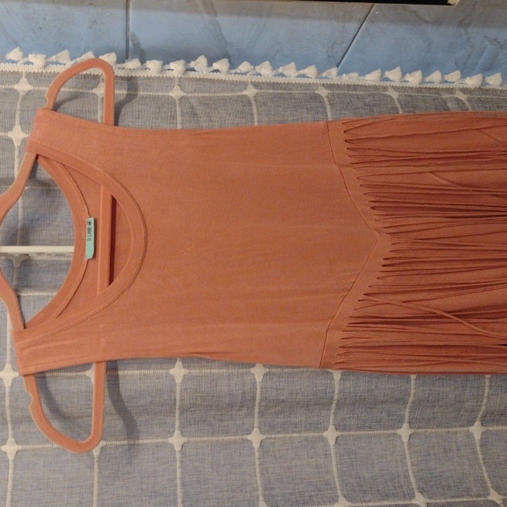 Pink tassel tank top